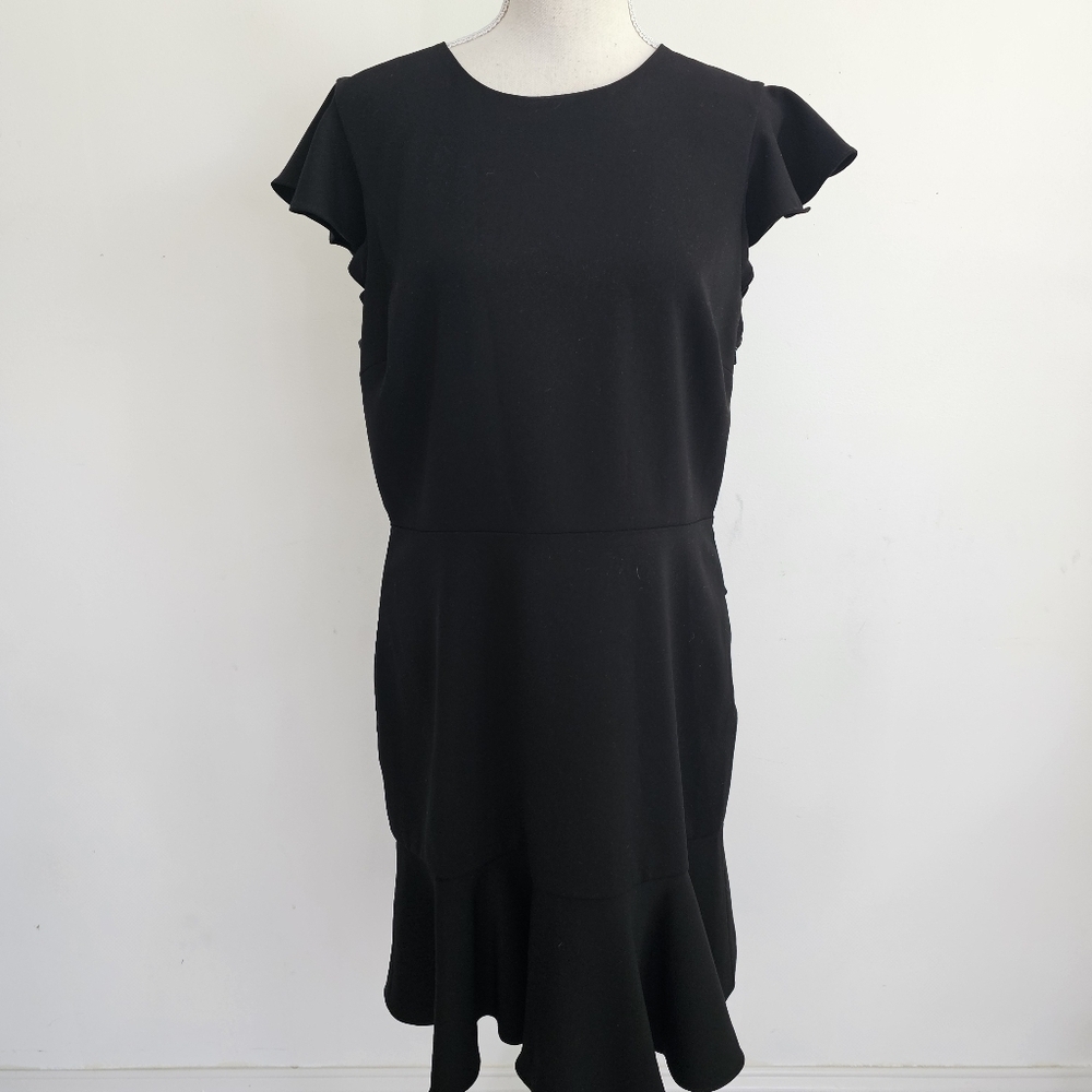 JAYGODFREY Black Ruffle Open Back Dress - Picture 4 of 11